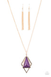 Paparazzi Fiercely Inde-PENDANT - Purple