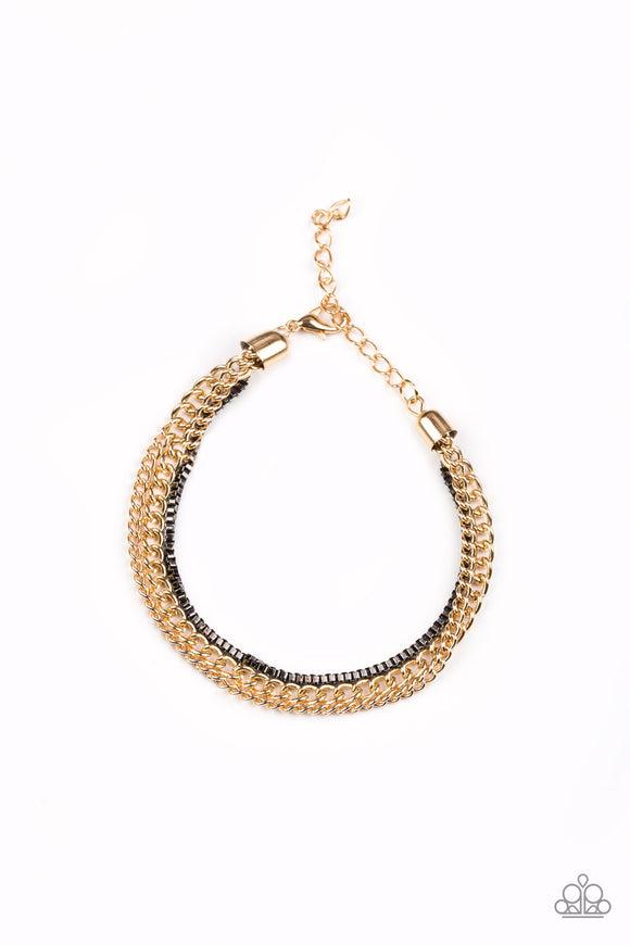 Paparazzi Industrial Icon - Gold